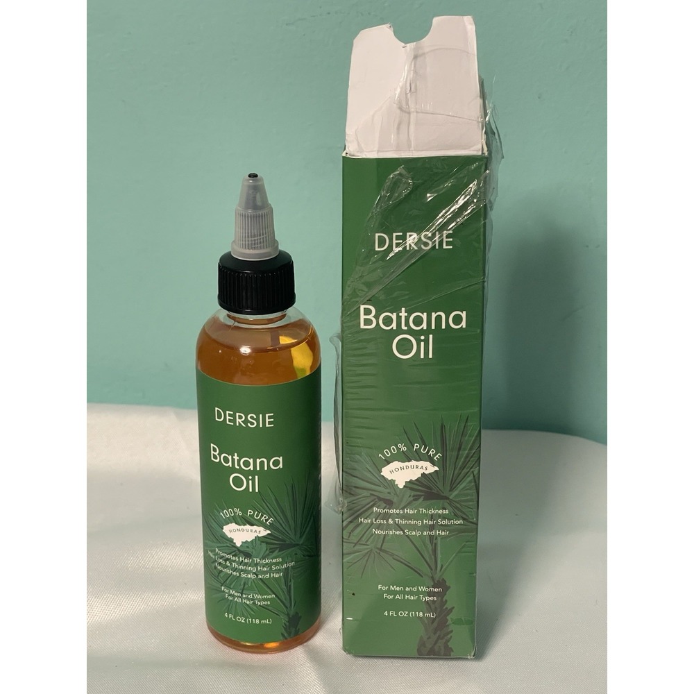 Dersie Batana Oil for Hair Growth, Dr Sebi Organic Raw Batana Oil from Honduras